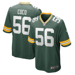 Jack Coco Green Bay Packers  Game Player Jersey - Green