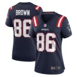 Pharaoh Brown New England Patriots Women's Team Game Jersey -  Navy