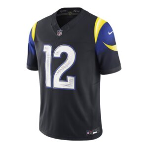 Men's Puka Nacua #12 Los Angeles Rams Dri-FIT Rivalries Collection Limited Jersey-Navy