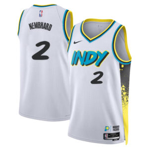 Unisex Indiana Pacers Andrew Nembhard  White 2024/25 Swingman Player Jersey - City Edition