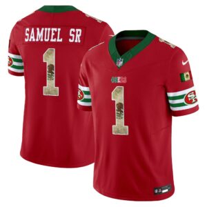Deebo Samuel # 1 San Francisco 49ers Mexico Vapor Limited Jersey V4 - All Stitched