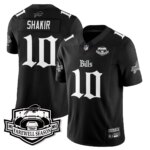 Khalil Shakir #10 Buffalo Bills BUF Gothic Vapor Limited Jersey - Farewell Highmark Patch - All Stitched