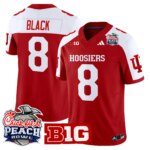 Kaelon Black #8 Ndiana Hoosiers IH 2026 Peach Bowl Vapor Limited Jersey - All Stitched