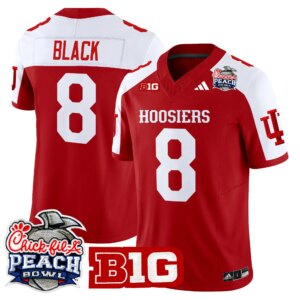 Kaelon Black #8 Ndiana Hoosiers IH 2026 Peach Bowl Vapor Limited Jersey - All Stitched