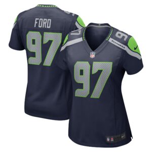 Poona Ford Seattle Seahawks  Women's Game Jersey - College Navy