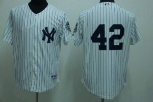 New York Yankees #42 Mariano Rivera Stitched White Jersey