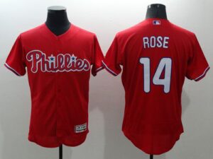 Philadelphia Phillies #14 Pete Rose Red Flexbase Collection Stitched Jersey