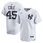 New York Yankees Gerrit Cole #45 White Home Limited Player Jersey