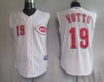Cincinnati Reds #19 Joey Votto White Vest Style Stitched Jersey