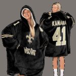 New Orleans Football Unisex Blanket Hoodie