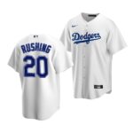 Men's Los Angeles Dodgers #20 Dalton Rushing 2022 Draft Jersey White Home