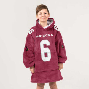 Kid 6 Arizona Football Unisex Blanket Hoodie
