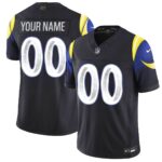 Men's Custom Los Angeles Rams Dri-FIT Rivalries Collection Limited Jersey-Navy