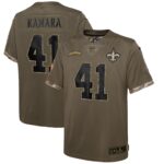 Alvin Kamara New Orleans Saints  Youth 2022 Salute To Service Player Limited Jersey - Olive
