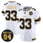 Dallas Cowboys 94 Marshawn Kneeland Memorial Patch Gold Vapor Limited Jersey - All Stitched