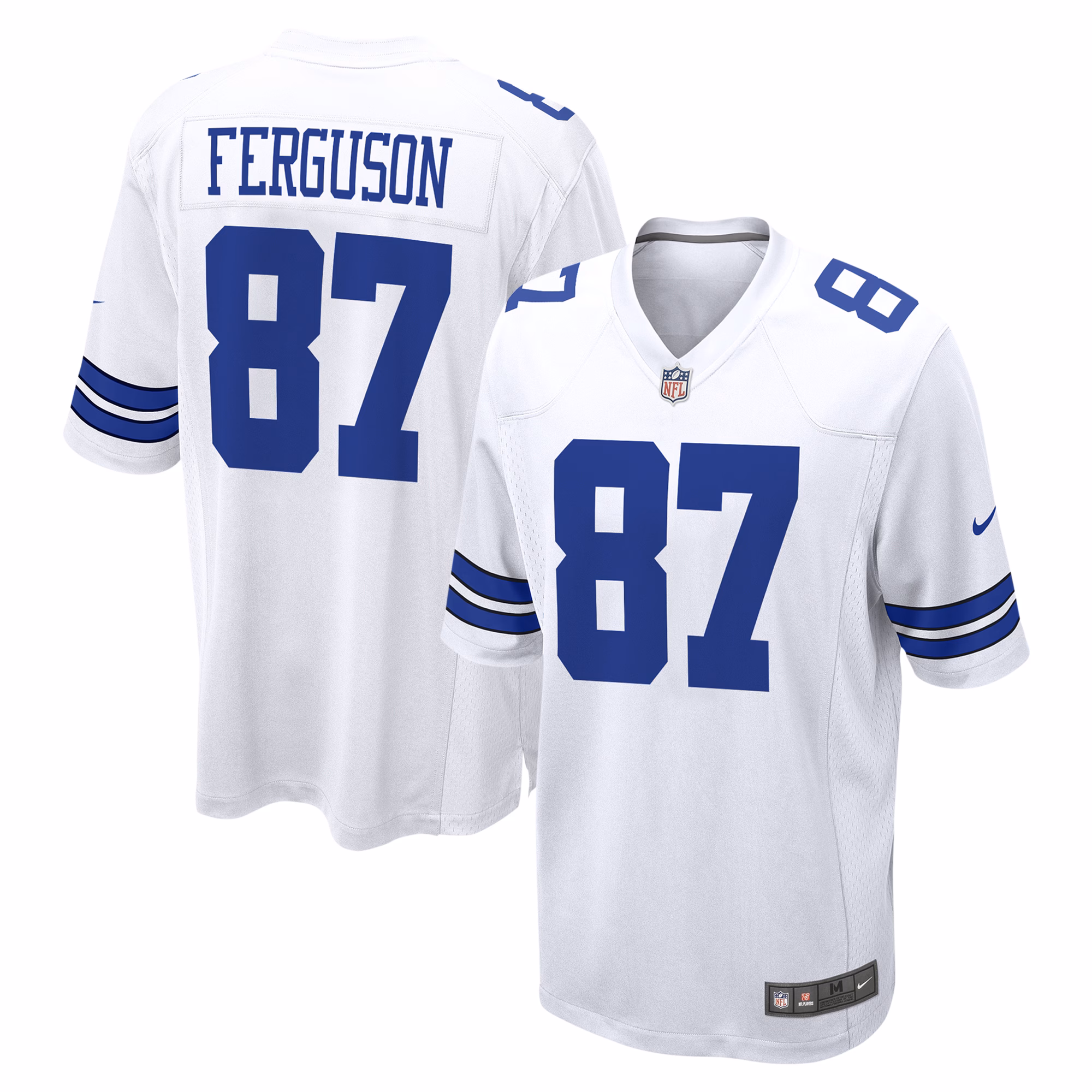 Jake Ferguson Dallas Cowboys Game Jersey - White