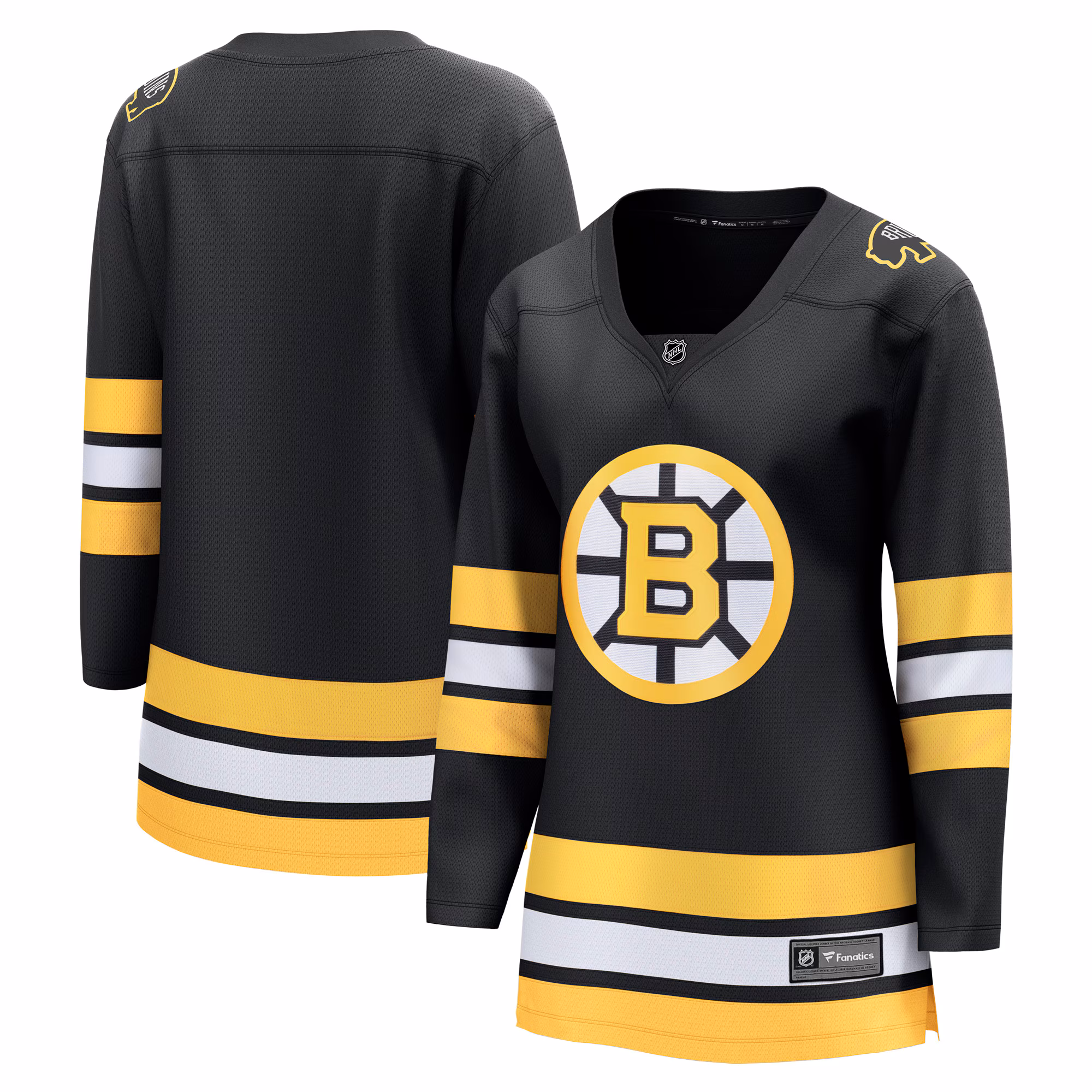 Women's Boston Bruins  Fanatics Black Anniversary Home Breakaway Jersey