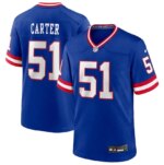 Men's New York Giants #51 Abdul Carter Royal Alternate 2025 Draft Game Jersey