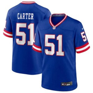 Men's New York Giants #51 Abdul Carter Royal Alternate 2025 Draft Game Jersey