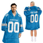 Adult Custom Blanket Hoodie Detroit Inspired Color