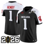 Roman Hemby #1 Ndiana Hoosiers IND 2026 CFP Final Patch Vapor Limited Jersey V2 - All Stitched