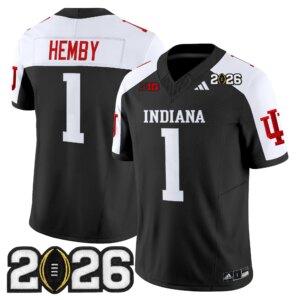 Roman Hemby #1 Ndiana Hoosiers IND 2026 CFP Final Patch Vapor Limited Jersey V2 - All Stitched