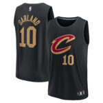 Darius Garland Cleveland Cavaliers  Fast Break Replica Player Jersey - Statement Edition - Black