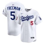 Men's #5 Freddie Freeman Los Angeles Dodgers  2025 World Tour: Tokyo Series Home Limited Player White Jersey