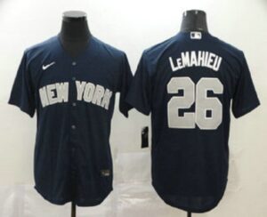 Men's New York Yankees #26 DJ LeMahieu Navy Blue Stitched Cool Base  Jersey