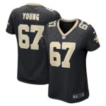 Landon Young New Orleans Saints Women's Game Jersey - Black