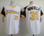 San Diego Padres #31 Dave Winfield White 1978 Turn Back The Clock Stitched Jersey