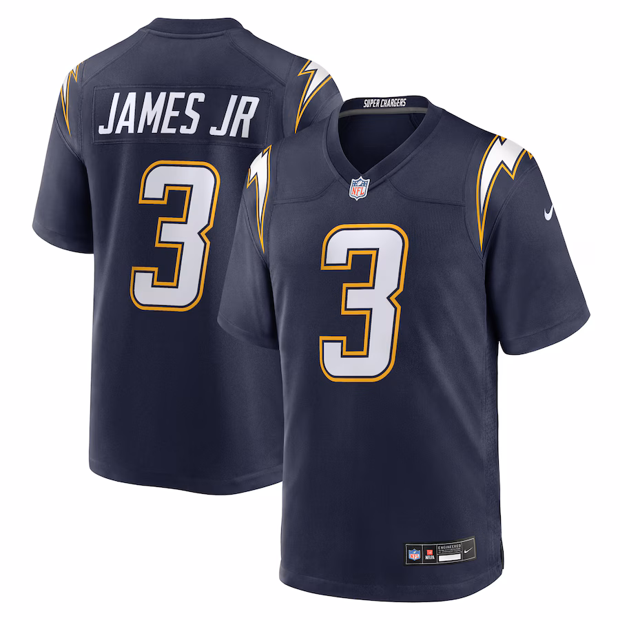 Men's Derwin James Jr. #3 Navy Los Angeles Chargers Alternate Super Chargers Game Jersey