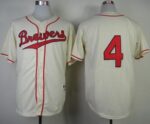 Milwaukee Brewers #4 Paul Molitor Cream 1948 Turn Back The Clock Stitched Jersey