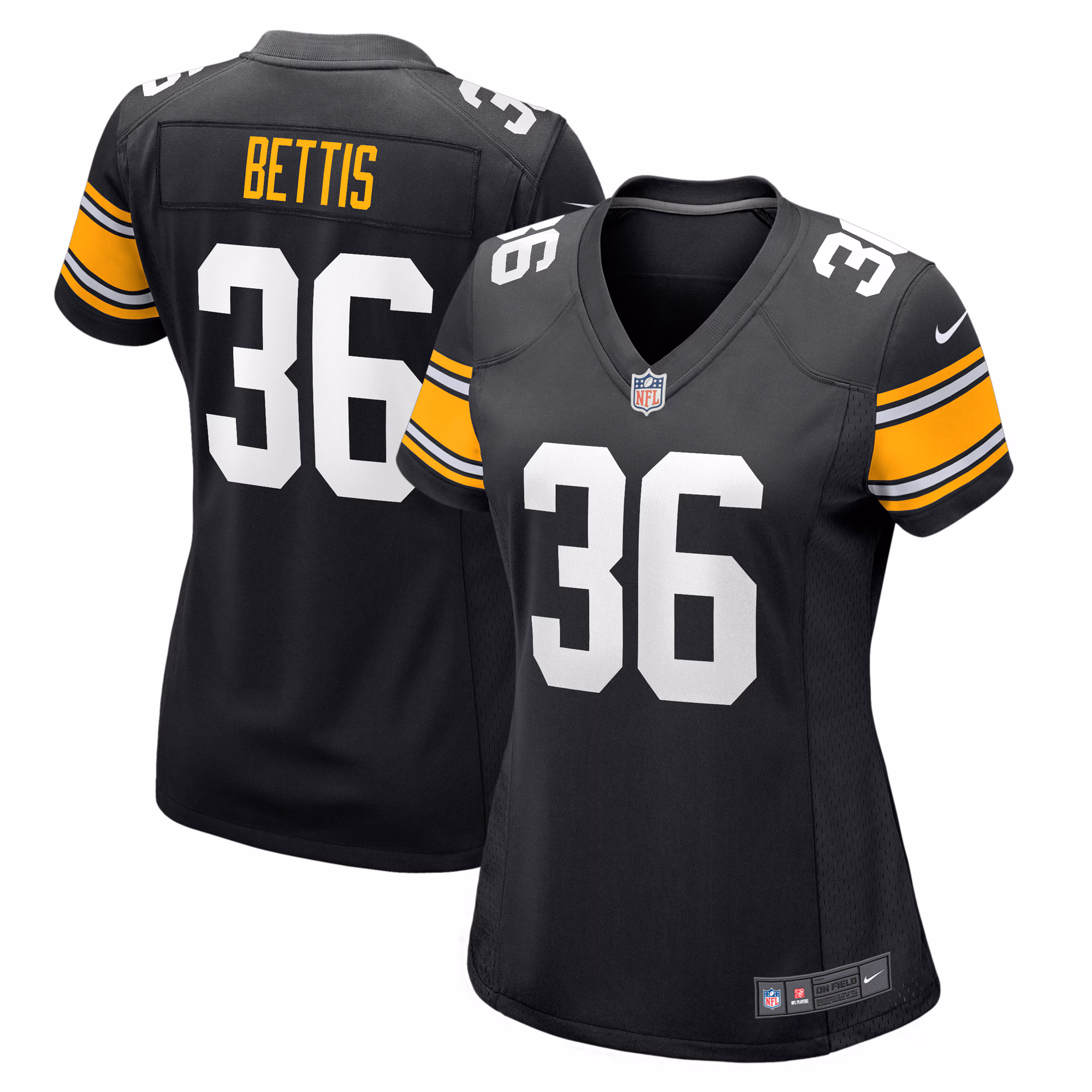 Jerome Bettis Pittsburgh Steelers Women's Retired Player Jersey - Black