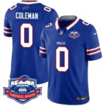 Men's Bills #0 Keon Coleman 2025 Farewell Season All Stitched Jersey Blue