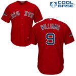 Boston Red Sox #9 Ted Williams Red New Cool Base 2018 World Series Champions Stitched Jersey