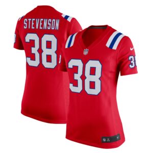 Rhamondre Stevenson New England Patriots Women's Alternate Game Player Jersey - Red