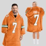 Adult C.J.D 7 Miami Football Unisex Blanket Hoodie