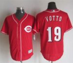 Men's Cincinnati Reds #19 Joey Votto Red New Cool Base Stitched Jersey