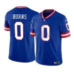 Men's New York Giants #0 Brian Burns Royal Alternate Limited Stitched Jersey