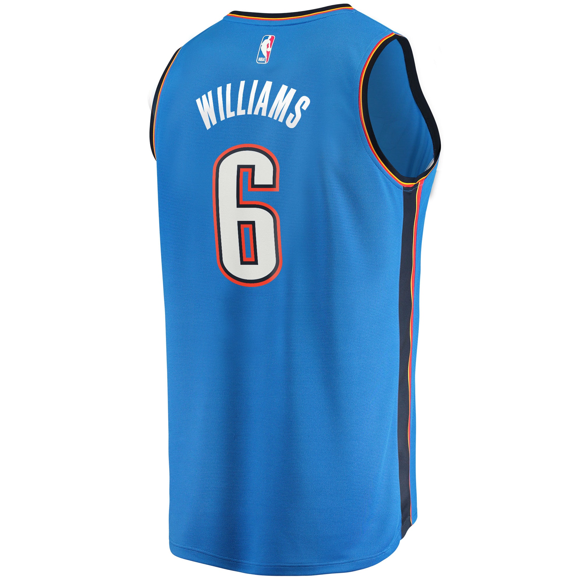 Jaylin Williams Oklahoma City Thunder 2021/22 Fast Break Replica Jersey - Icon Edition - Blue - Image 3