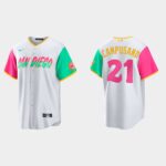 Men's San Diego Padres #21 Luis CampuMen's Sano 2022 City Connect Cool Base Jersey - White