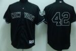 New York Yankees #42 Mariano Rivera Stitched Black Jersey