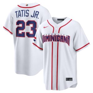 Fernando Tatis Jr. #23 Dominican Republic Baseball 2026 World Baseball Classic Home Stadium Jersey - White