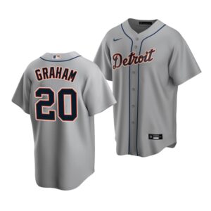 Men's Detroit Tigers #20 Peyton Graham 2022 Draft Jersey Gray Road