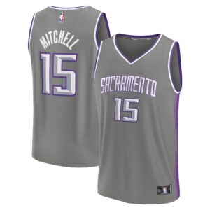 Davion Mitchell Sacramento Kings  2022/23 Fastbreak Jersey - City Edition - Gray
