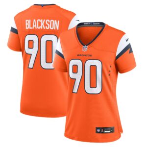 Angelo Blackson Denver Broncos Women's Game Jersey -  Orange