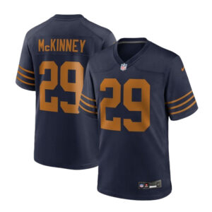 Green Bay Packers #29 Xavier McKinney 23 Classic Game Jersey-Navy
