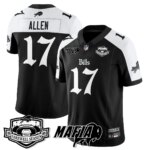 Josh Allen #17 Buffalo Bills BUF Mafia Gothic Vapor Limited Jersey - Farewell Highmark Patch - All Stitched