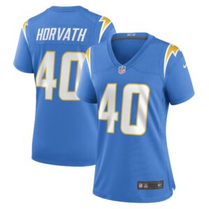 Zander Horvath Los Angeles Chargers  Women's Game Player Jersey - Powder Blue